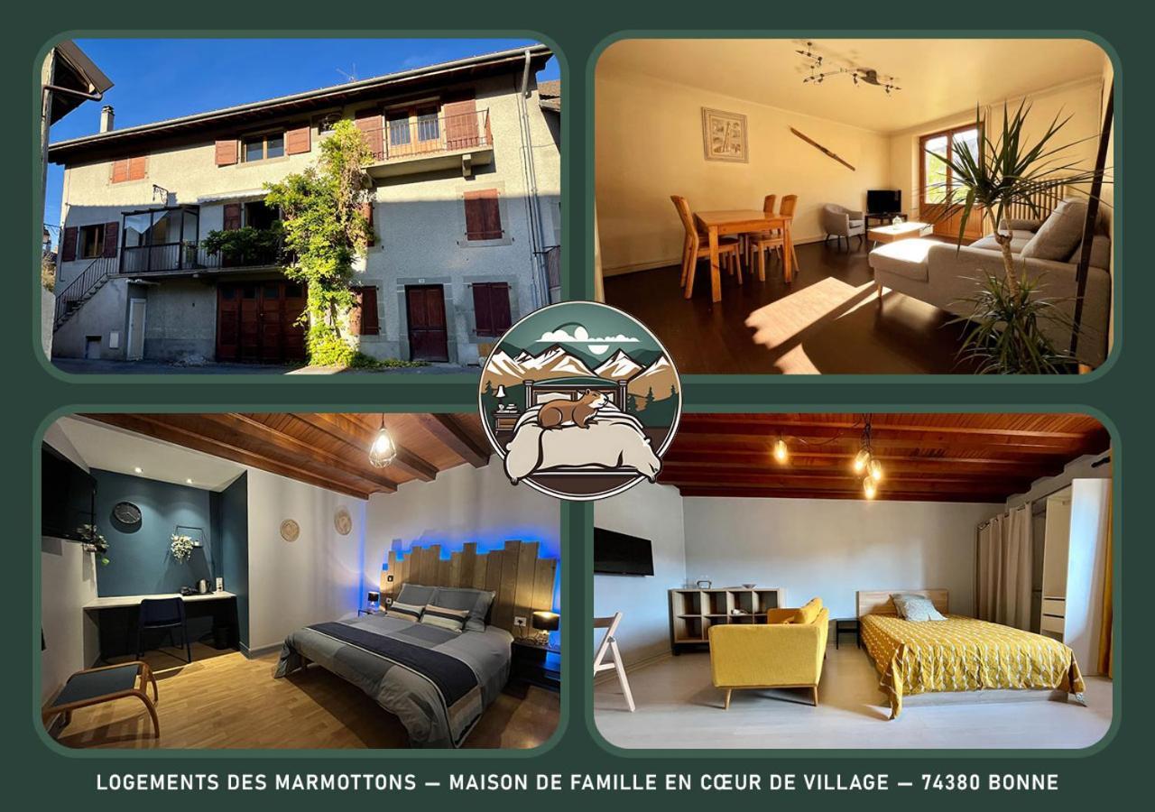 Logements Des Marmottons - Coeur De Village A Bonne Bonne-sur-Ménoge Exterior foto